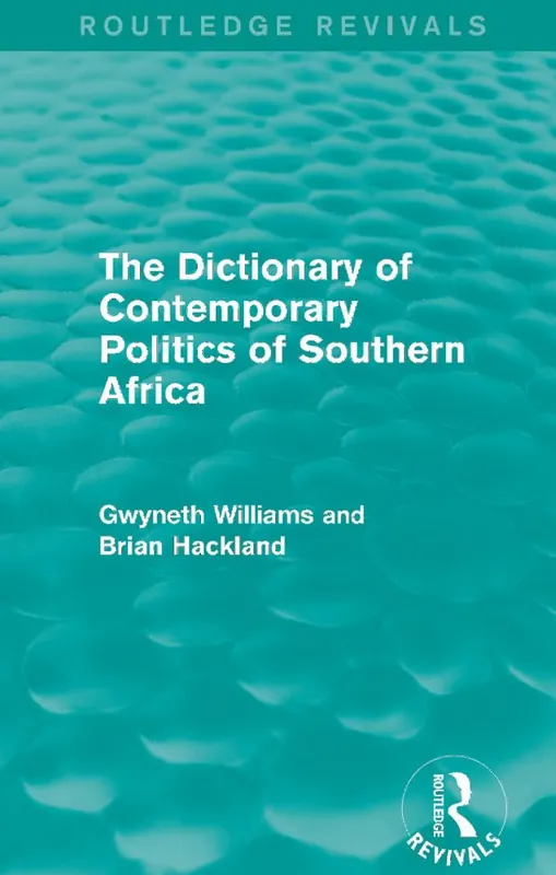 Köp online The Dictionary of Contemporary Politics of Southern Africa